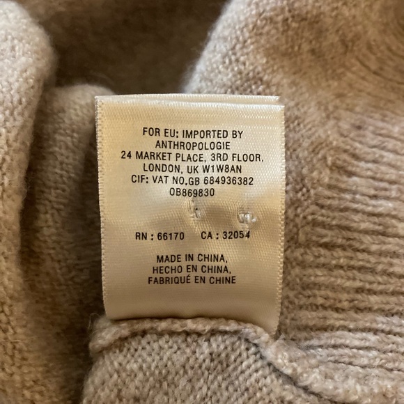 Anthropologie attitwa Sweater with scalloped neckline,  Wool and Alpaca blend - Picture 11 of 13